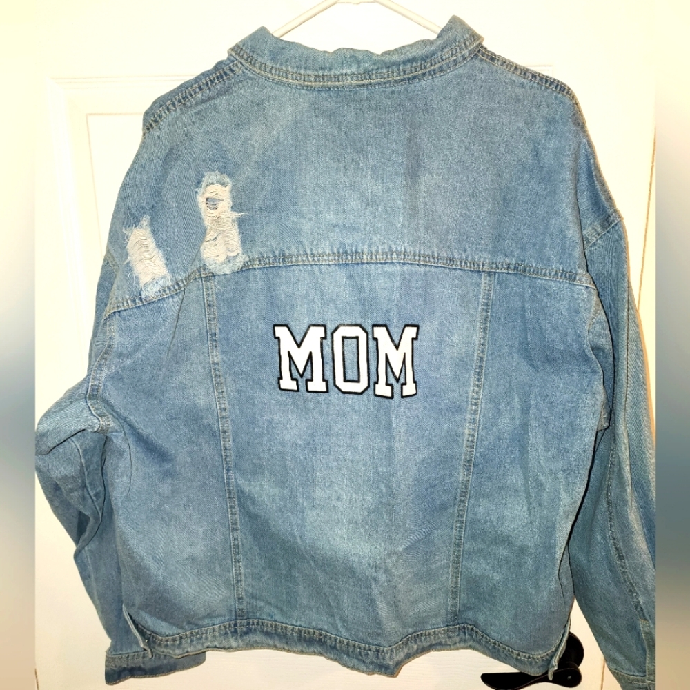 Maternity "mom" jean jacket